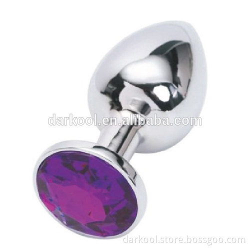 N002/Medium Male Masturbation Stainless Steel Jewelry Plug Anal Toy